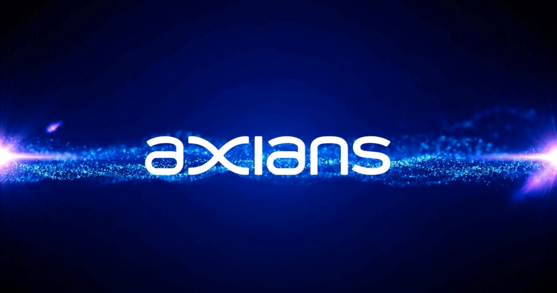 Introbild i blå och lila, med Axians vita logga, till Axians webinar om hur NIS2- och CER-direktiven förväntas ha en betydande inverkan.