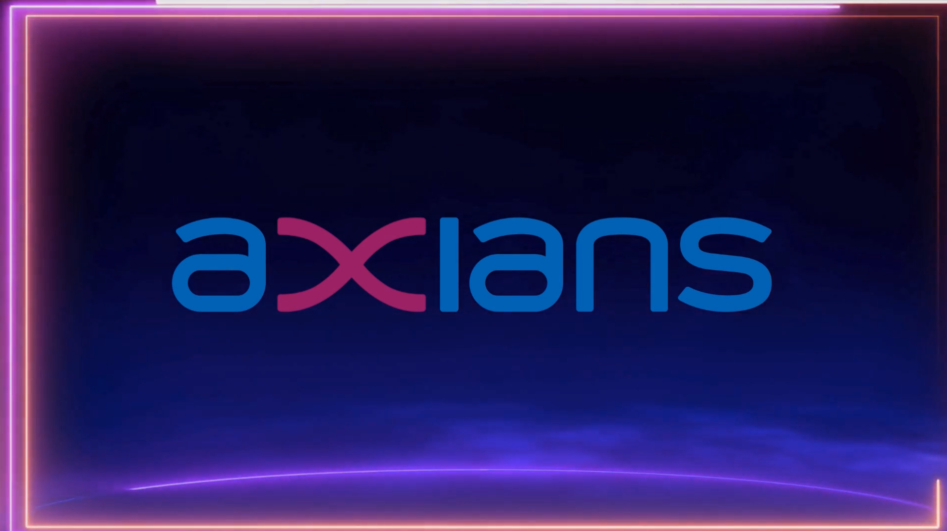 Startbild i blå och lila Axians logga på inför ServiceNow-webinar om nya releasen: Washington DC