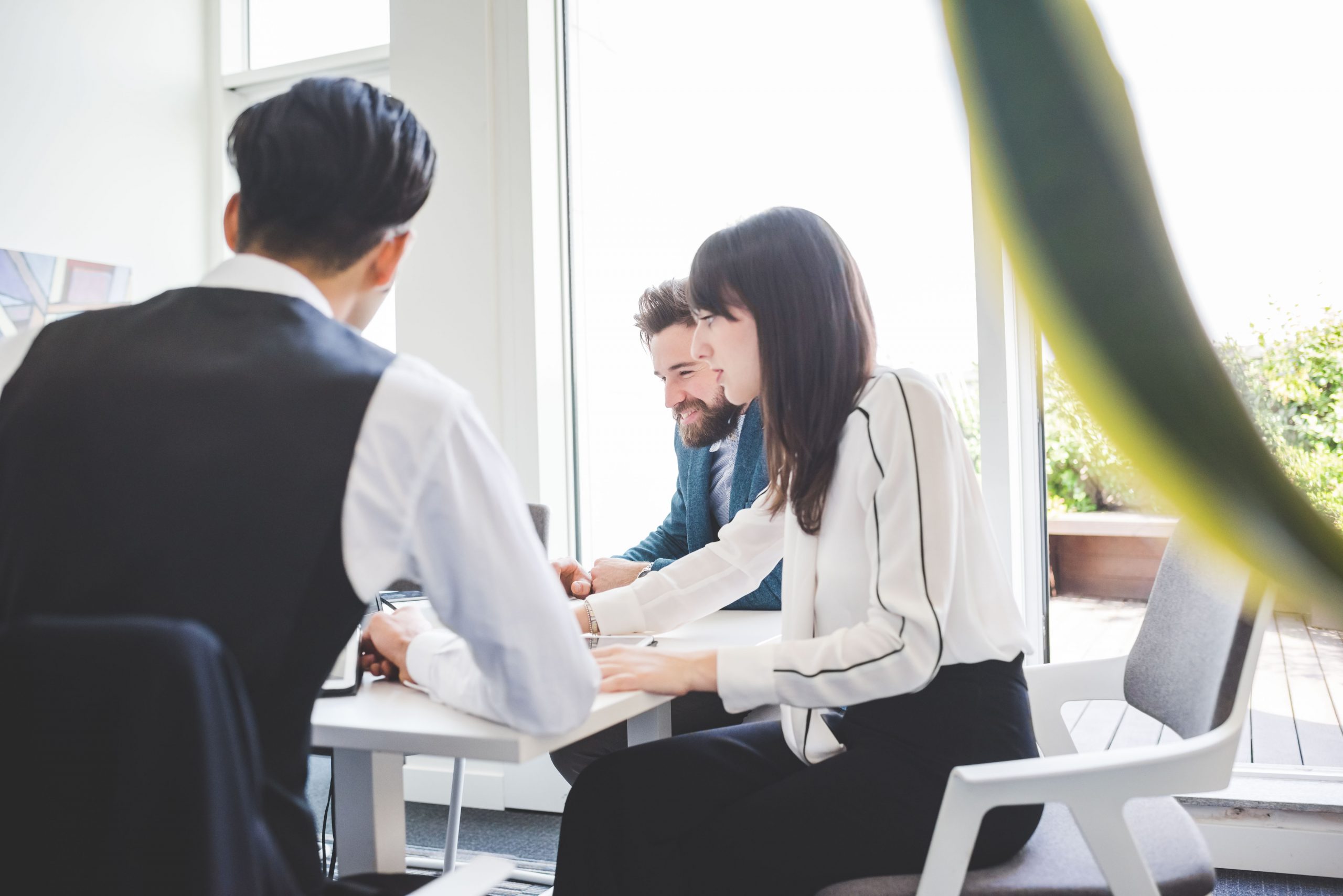 People in a meeting
