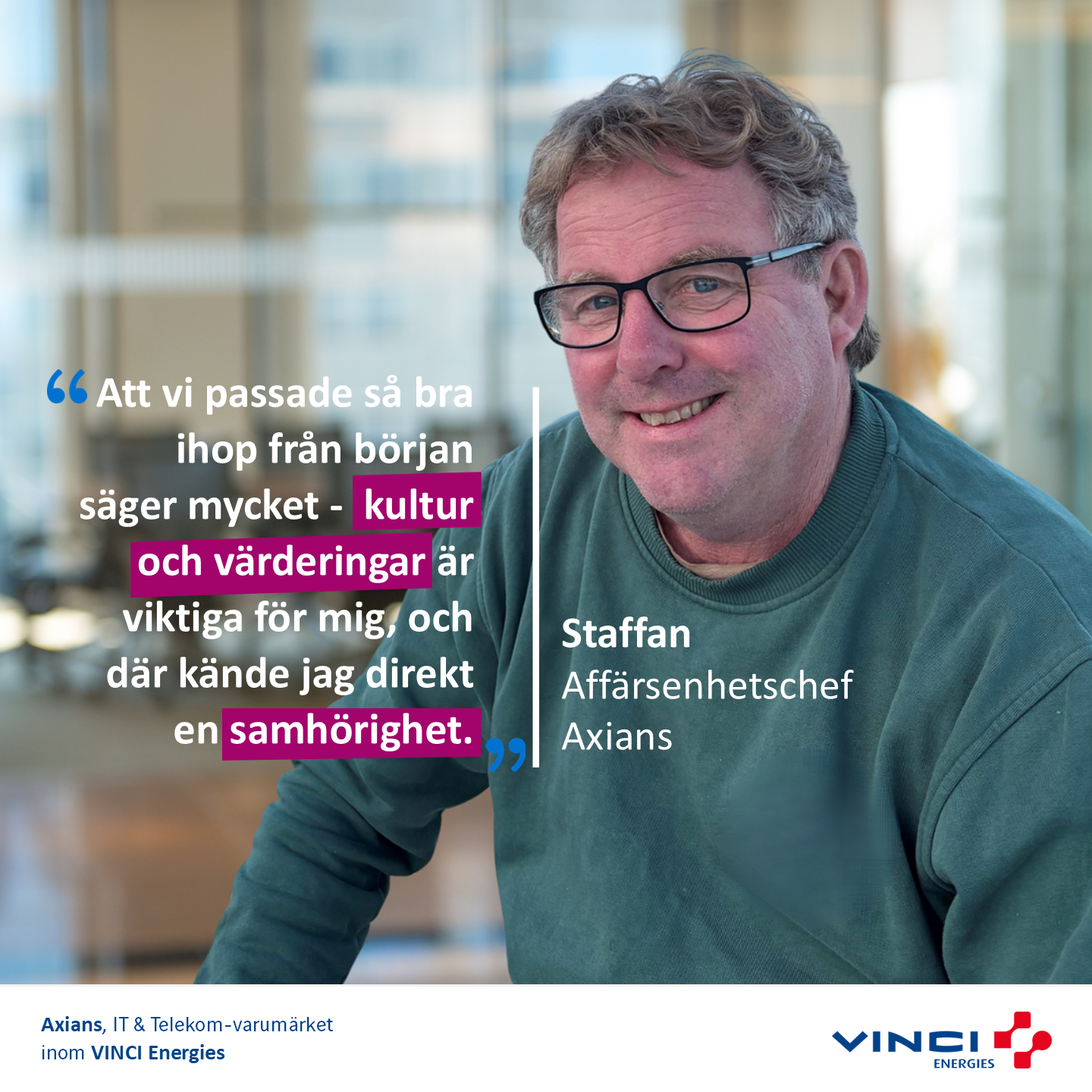 Axians medarbetare Staffan